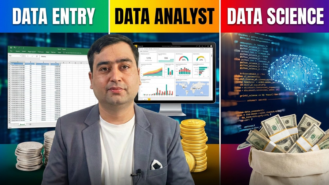 Data Entry vs Data Analyst vs Data Science | Which Data Career Is Right for You?
