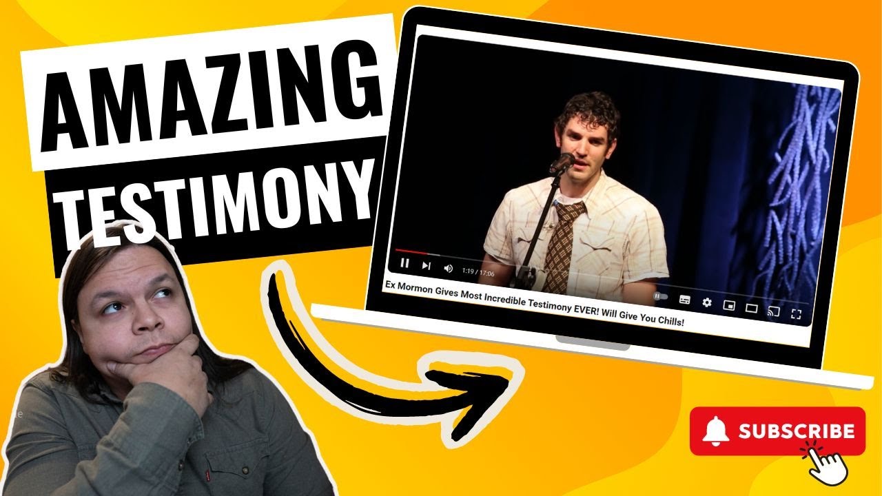 Ex Mormon gives a breath taking and incredibly unique testimony! this will make you emotional!
