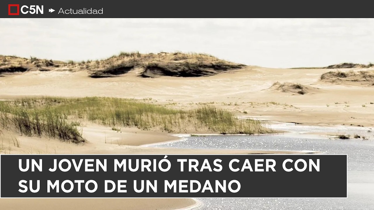 Un JOVEN MURIÓ tras CAER con su MOTO de un MEDANO