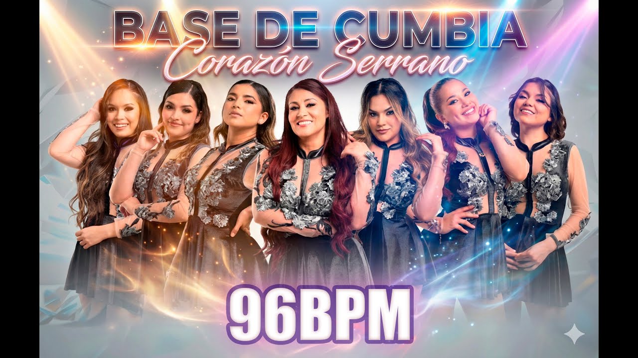 Base de Cumbia CORAZÓN SERRANO | 96 Bpm 🥁 | Para Improvisar/Practicar 🔥