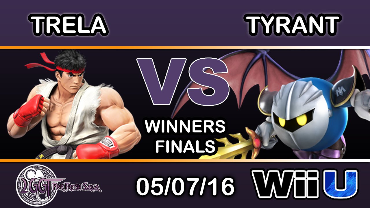 2GGT: Pink Fresh Saga - Trela (Ryu) Vs. NME | Tyrant  (Meta Knight) Winners Finals - Smash Wii U