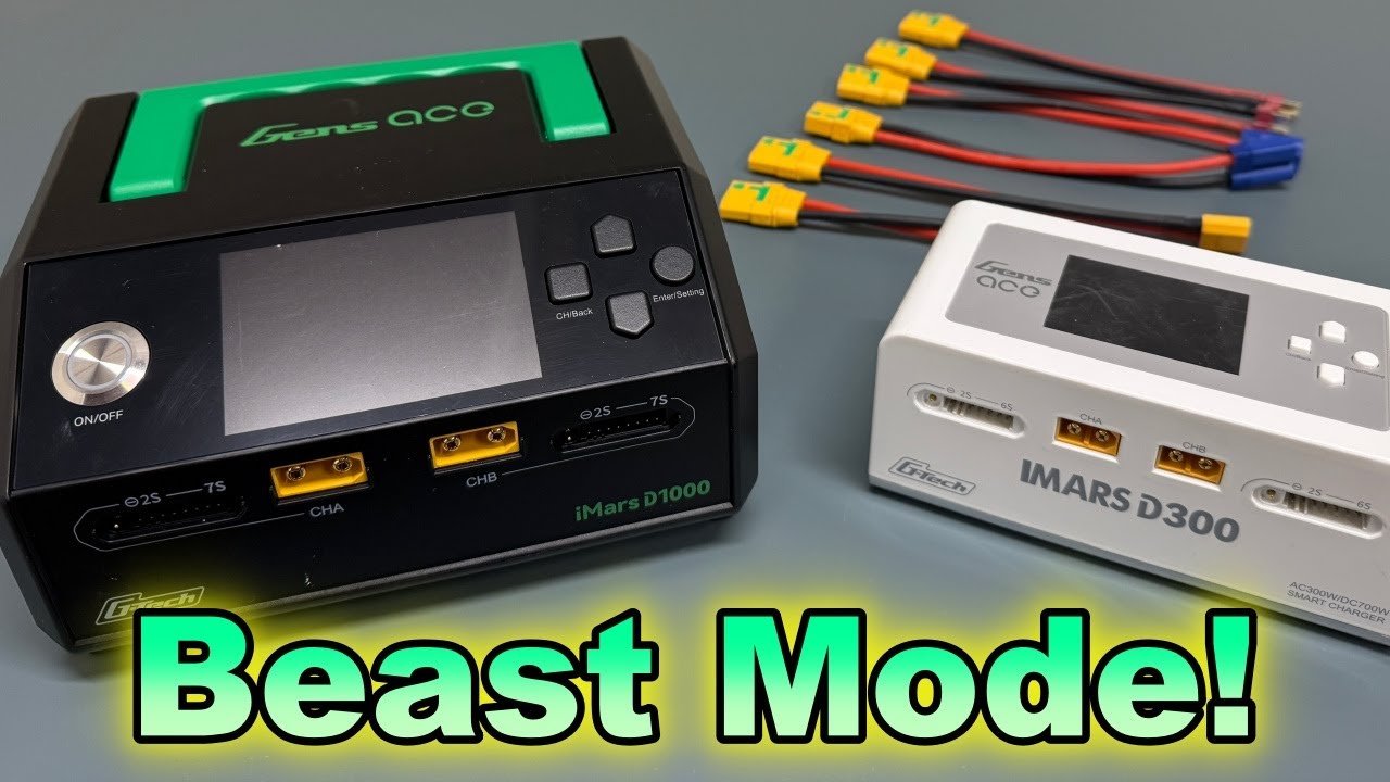Gens Ace Imars D1000 Charger / Dual channel / Best quality RC LiPo charger ever!