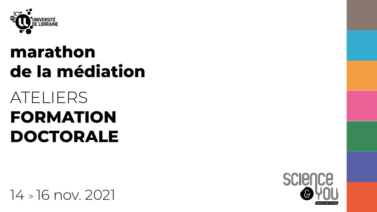 Science&You 2021 // Retour sur les formations des doctorants