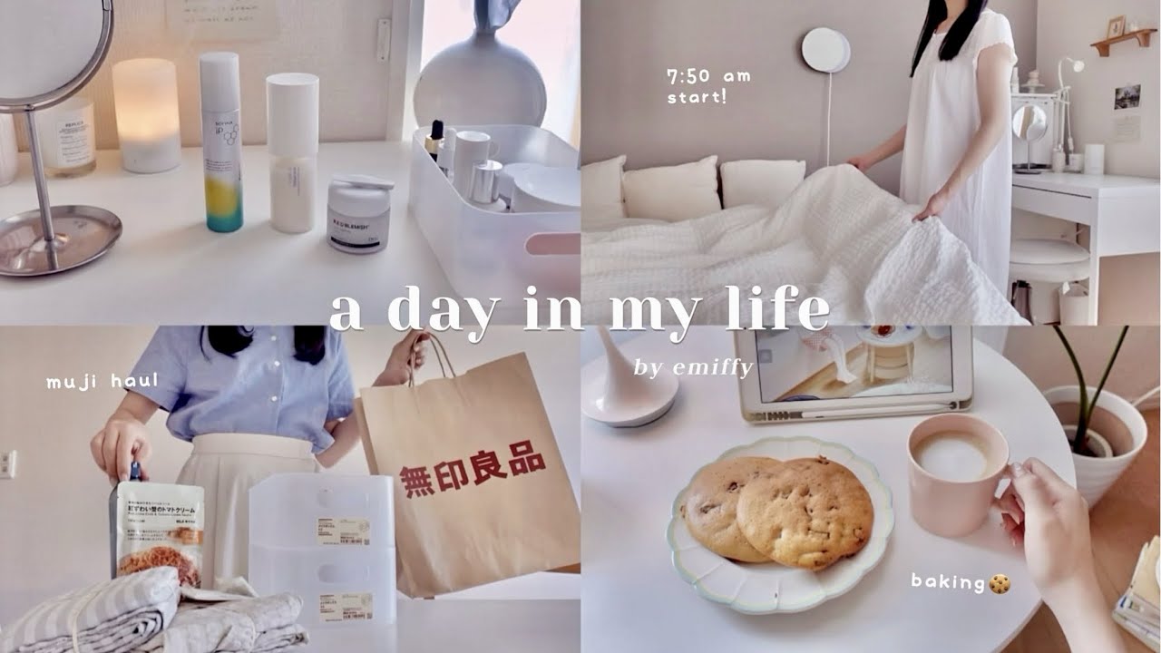 productive & cozy day in my life｜organize my room 🧸💭 baking, skincare etc.