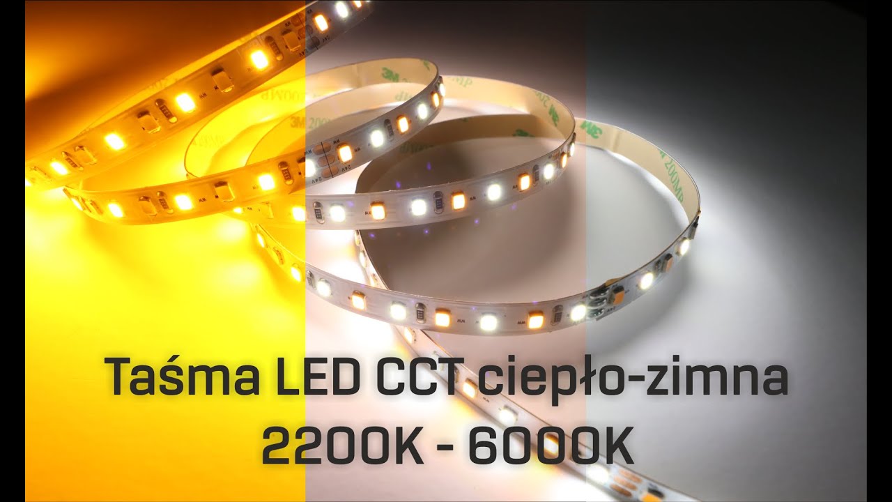 Taśma LED CCT ciepło-zimna 2200K - 6000K