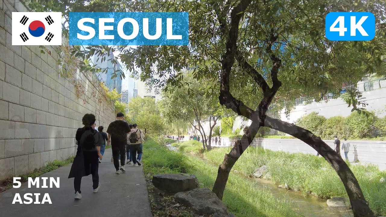🇰🇷 South Korea - Seoul: 5 Minutes Walking Tour - 4K