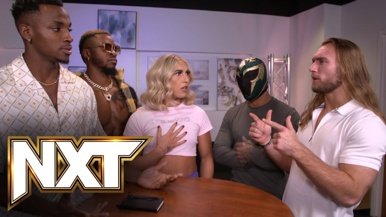 Malik Blade & Edris Enof&eacute; clash with Nathan Frazer & Axiom backstage: NXT highlights, Jan. 30, 2024