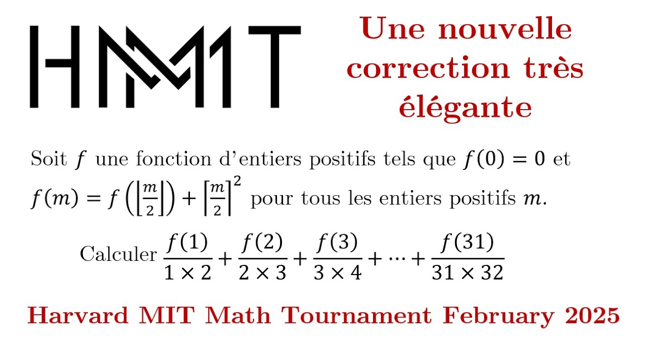 L’élégance nécessite de la rigueur – HMMT february 2025