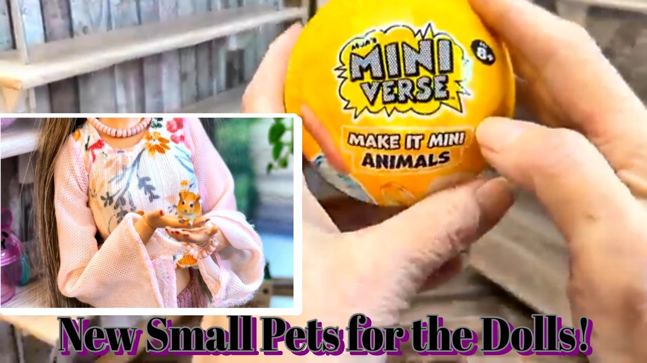 Новые маленькие питомцы для кукол! #miniverse #series2 #animals