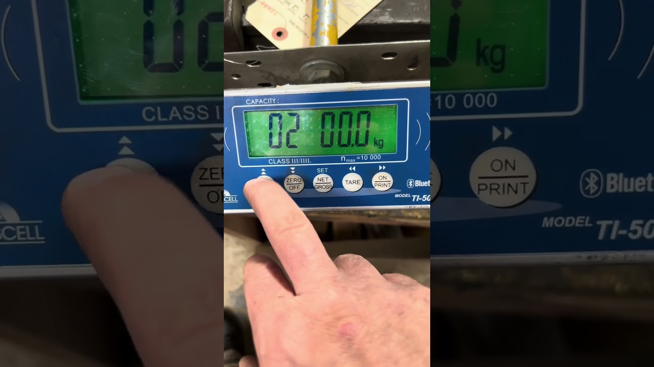 Transcell TI-500RF adjustment calibration #adjustment #calibration #scales 