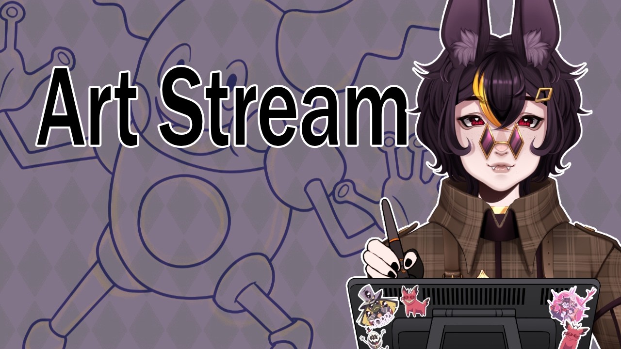 【Art & Chat】Sketching my favorite Pokemon【Lupin Dracstein】