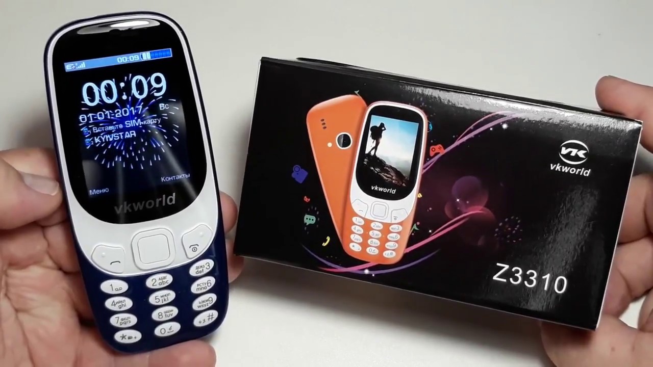Nokia 3310 это новый Vkworld Z3310 3D Screen 2 4 Inch Mobile Phone Loud Speaker
