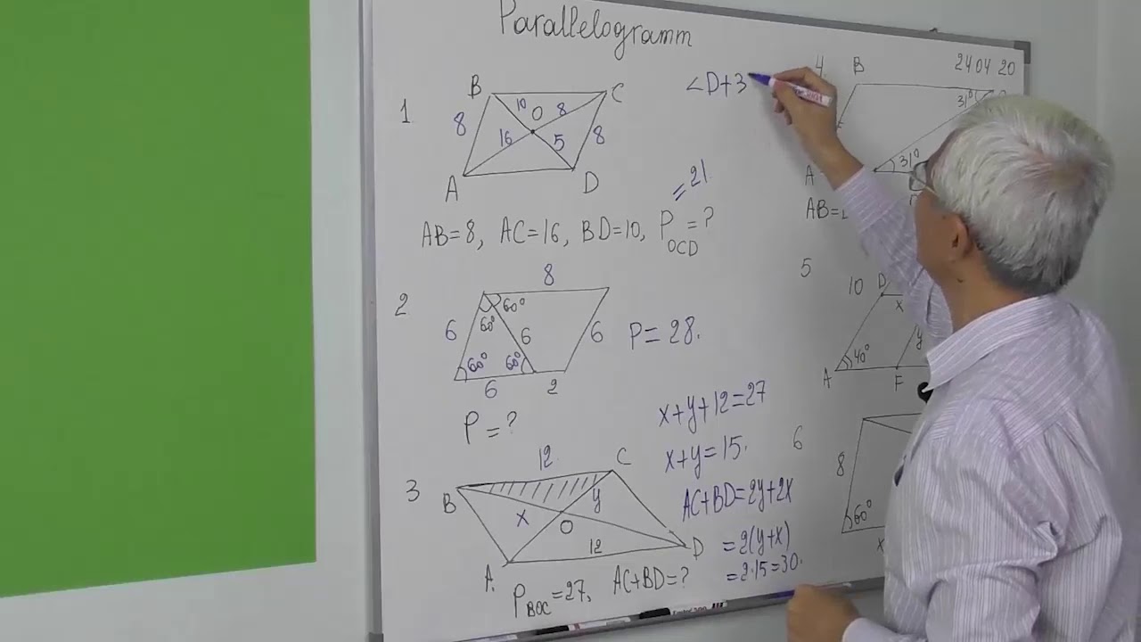 7.2 Parallelogram Rasmdagilarga ko’ra masala yechish 1 6