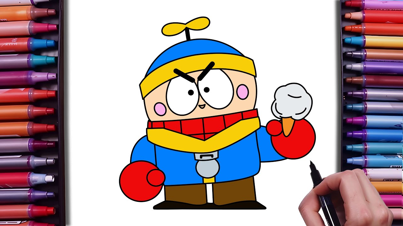 How to Draw Rude Lou From Brawl Stars | New Lou Skin | How to Draw Brawl Stars