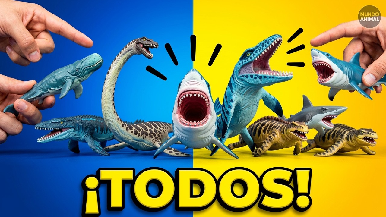 MOSASAURUS, ELASMOSAURUS, PLESIOSAURUS | DEPREDADORES MARINOS | DINOSAURIOS
