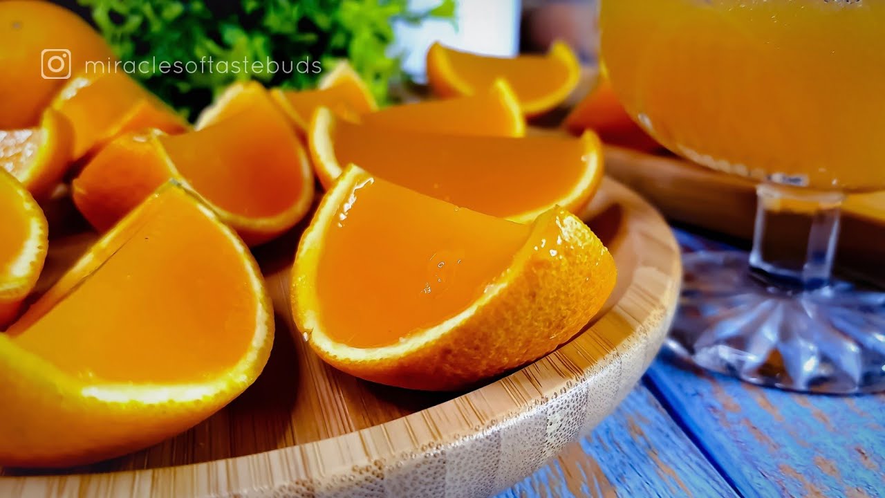 Orange Jelly | Orange Dessert | Fresh Oranges | Jelly | Quick & Easy Recipe