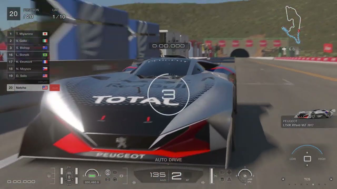 Gran Turismo 7 Grand Valley Highway 1 GR-1 Prototype race
