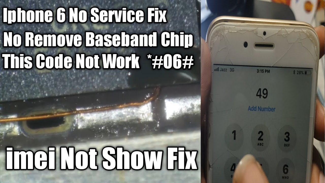 iphone 6 No Service Solution  imei Not Show Fix | By Jahanzeb Repairing