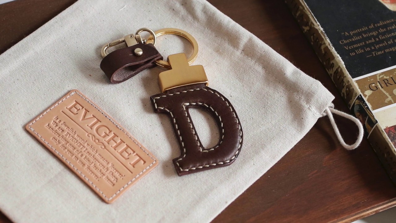 이비그 가죽공방 어디에도 없는 가죽 알파벳 키링 만들기 EVIGHET making Leather Alphabet  Key-ring