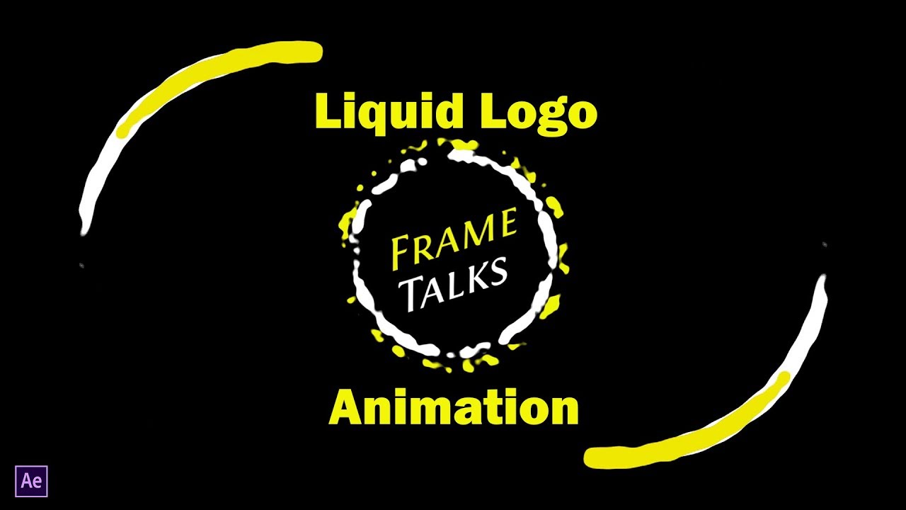 Liquid Logo Animation in After Effects l No Third Party Plugins