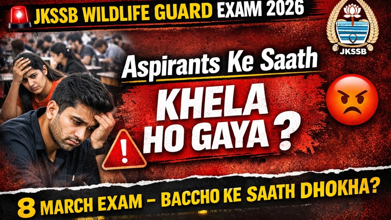 Wildlife Guard Exam 8 March 2026 | JKSSB Paper Analysis | Aspirants Ke Saath Kya Hua?
