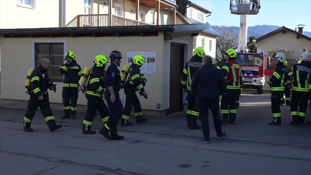 Brand im Ortszenrum von Seewalchen