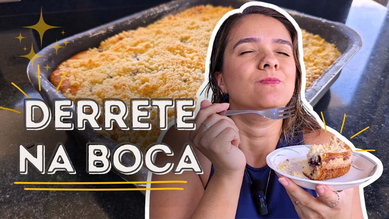 CUCA PREGUIÇOSA DE AMORAS | Receita fácil e deliciosa
