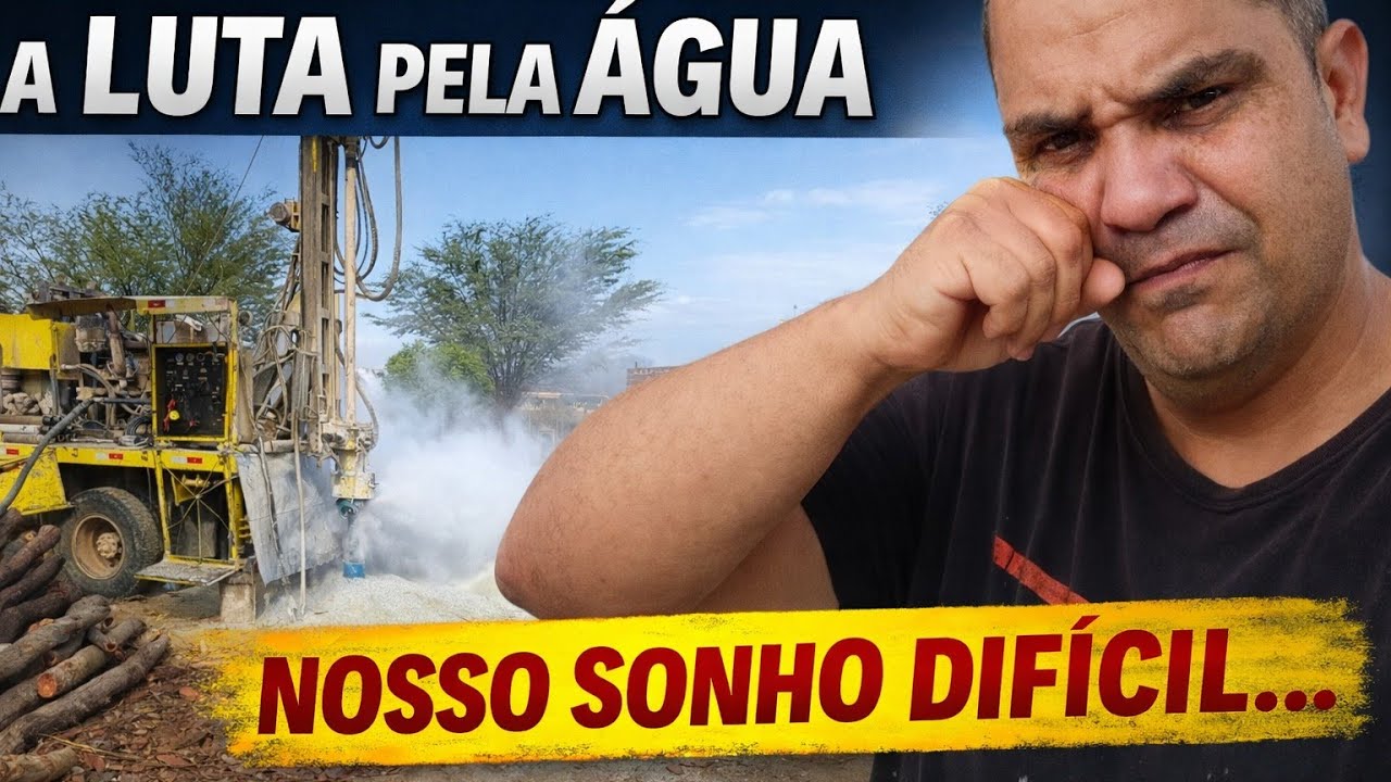 Perfuração de um poço artesiano! A luta no sertão de Pernambuco é a seca! @Betinhodosertão 