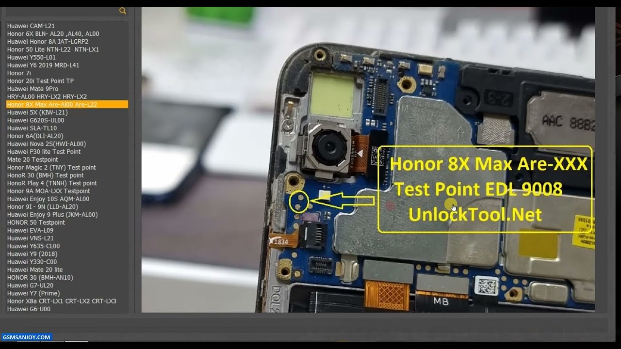 Honor 8X Max (ARE-AI00 / ARE-L22) Test Point | Dead Boot Repair | EDL 9008 Mode Fix | 