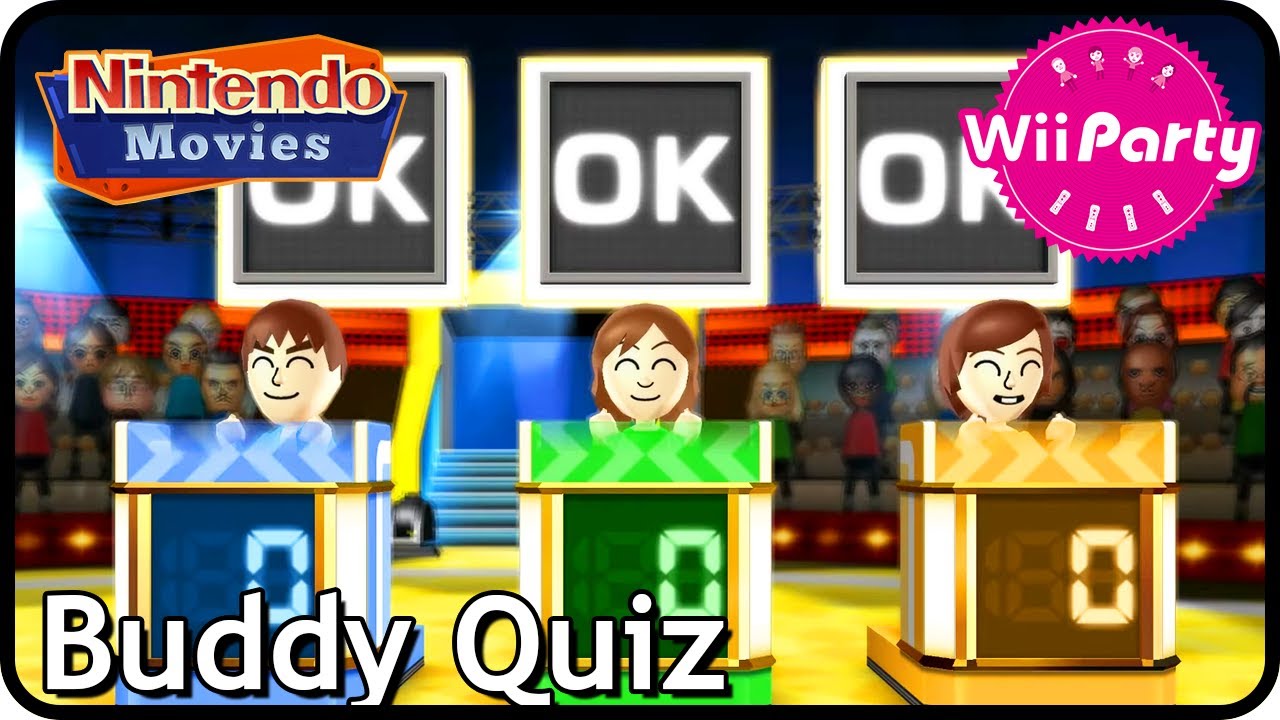 Wii Party - Buddy Quiz Compilation (4 Players, Maurits vs Rik vs Danique vs Thessy)