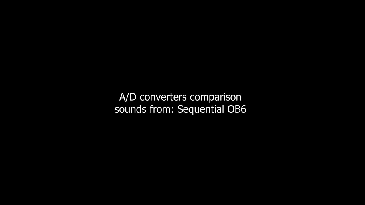 A/D converter comparison - Lynx, Motu, Allen & Heath, Yamaha, Terratec, Edirol, Novation, Drawmer