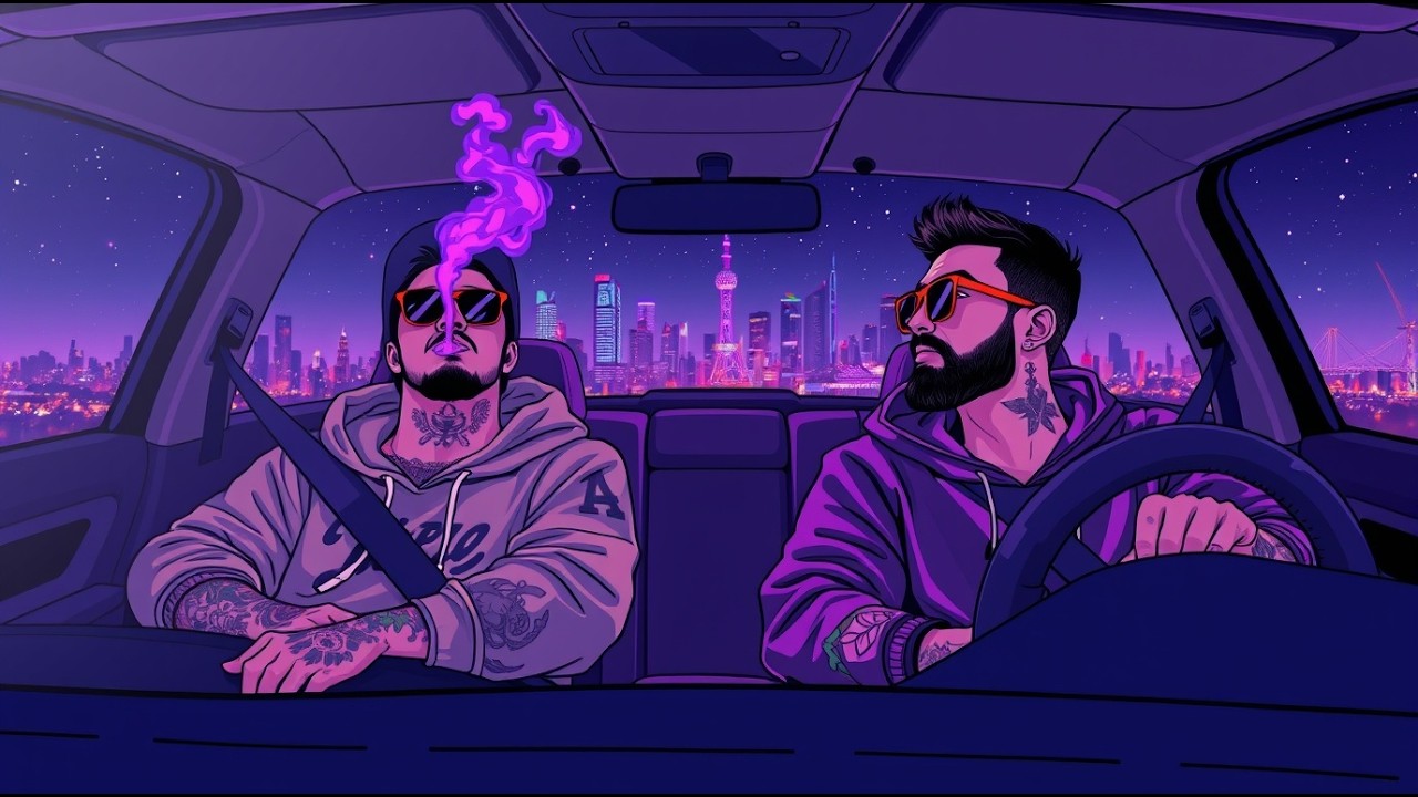 Smoky Streets Lofi Hip Hop | Deep Bass Chill Rap Night Drive