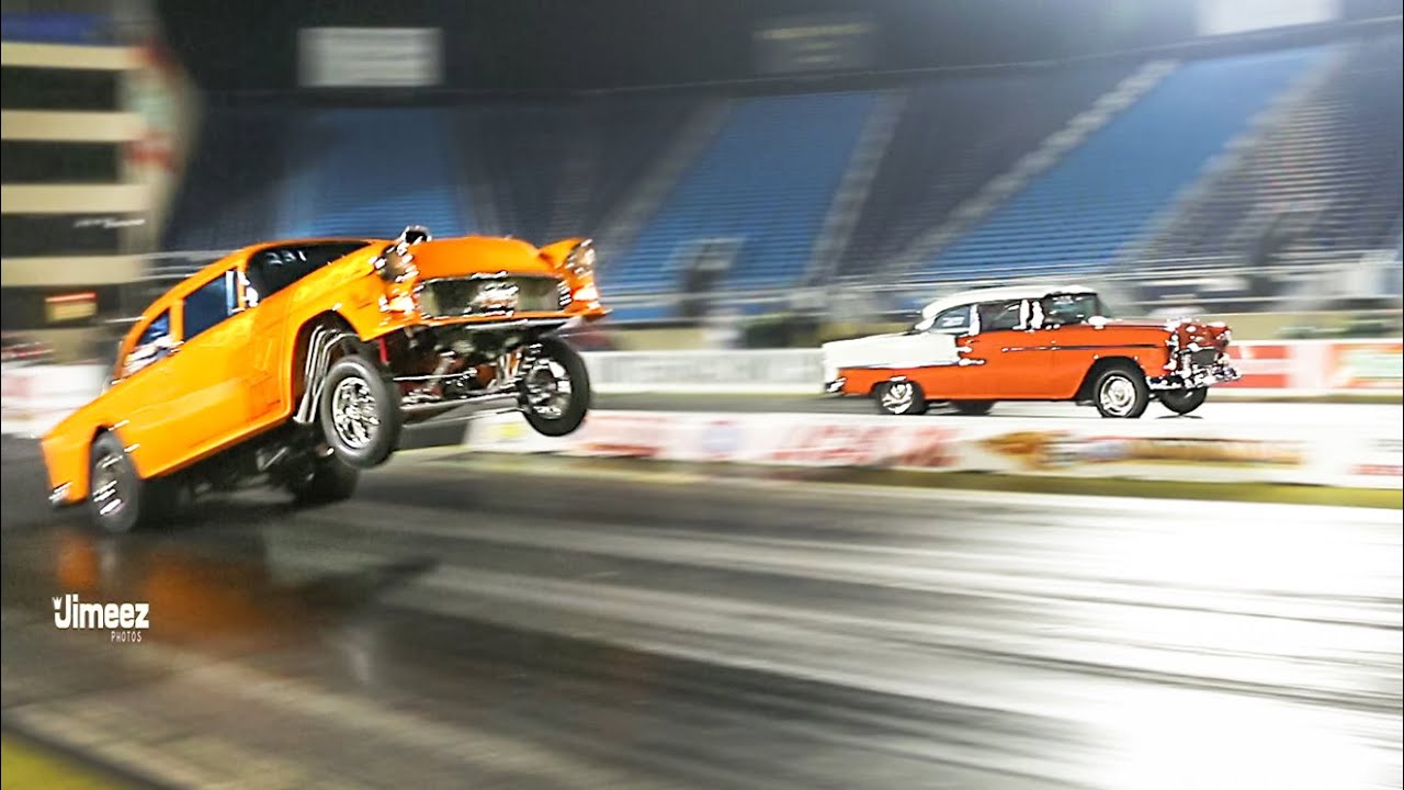 '55 CHEVY MATCHUP! STREET LEGAL! GASSER VS DRAG! TAKE YOUR PICK! RT66 FRIDAY NIGHT TEST N TUNE!