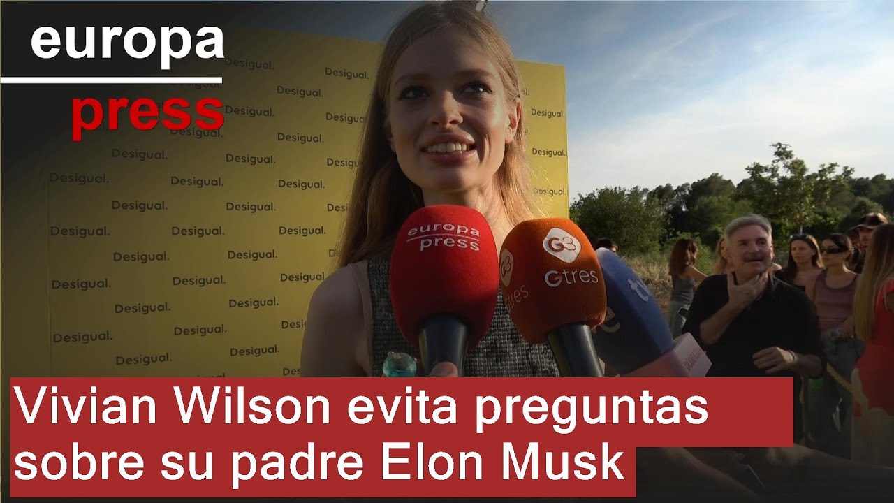 Elon Musk's daughter, Vivian Wilson, walks away when asked about her father