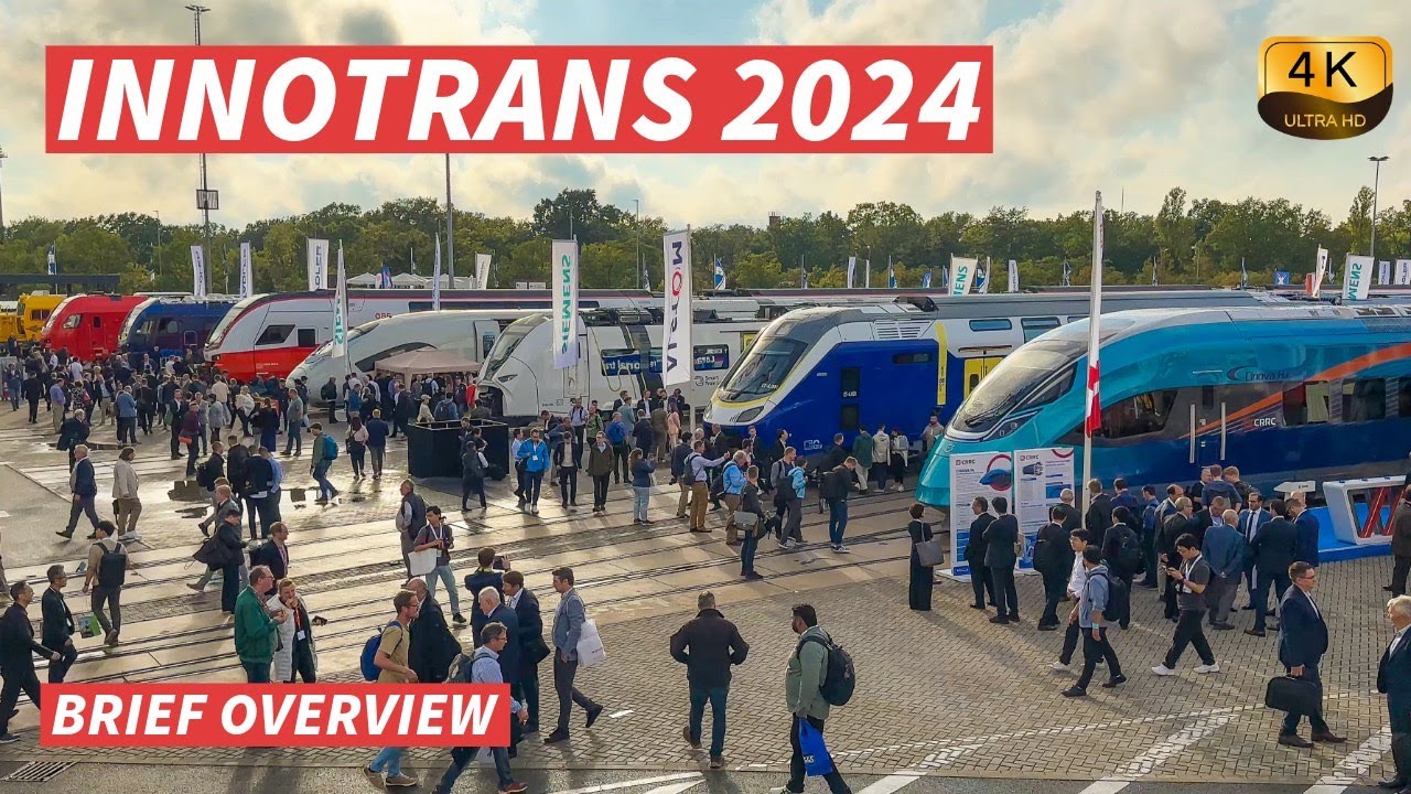 【4K】InnoTrans 2024: Передовые железнодорожные технологии и инновации на выставке в Берлине