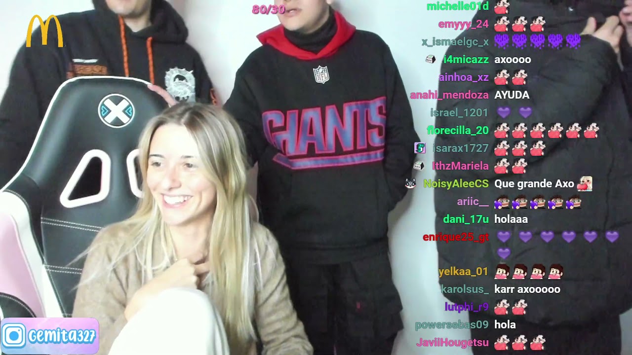 Axozer Karchez y Komanche visitan a Gemita en stream