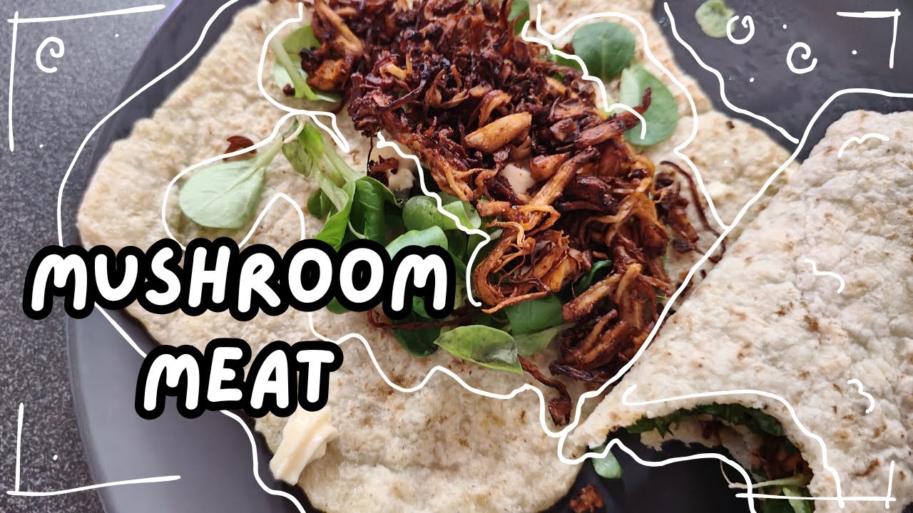 How to cook oyster mushroom | Vegan Pulled Chicken Air Fryer | Gluten-Free |Silent Cooking
