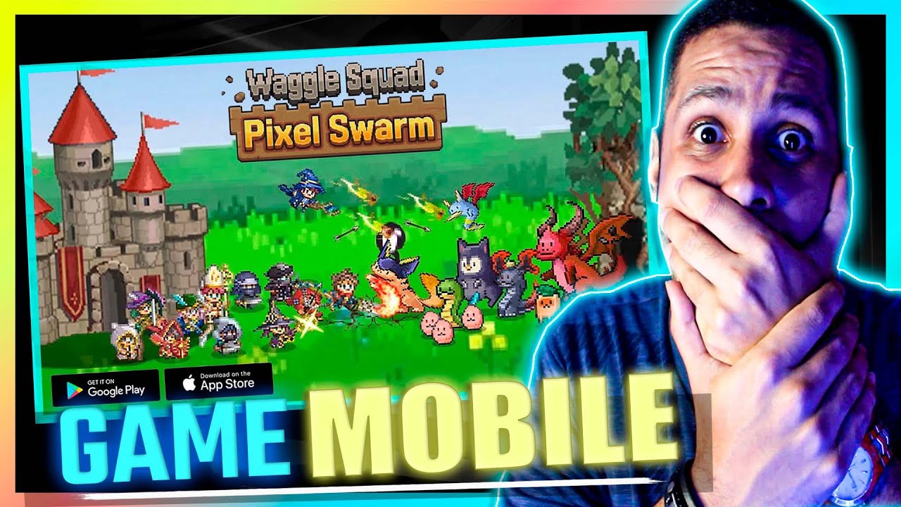 WAGGLE SQUAD PIXEL SWARM – TESTEI ESSE NOVO JOGO DE AÇÃO MOBILE