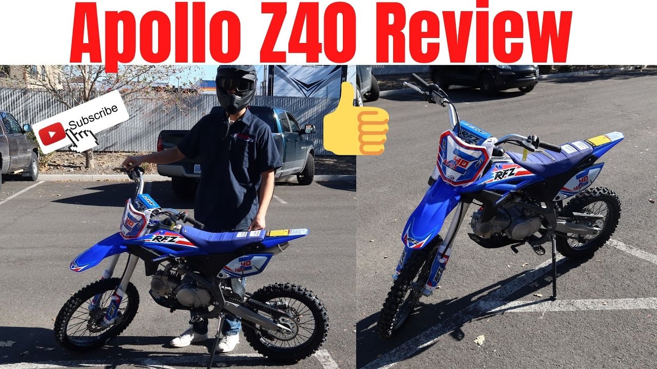Обзор мотоцикла Apollo Z40 140cc Dirt Bike в синем цвете