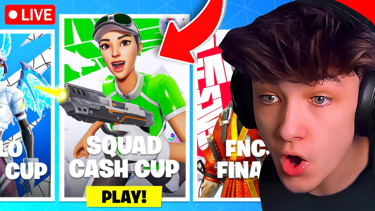 🔴LIVE! - WINNING *SQUAD* CASH CUP in FORTNITE! (Tournament)