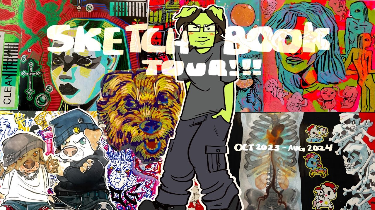 This sketchbook took almost a year! October 2023-August 2024