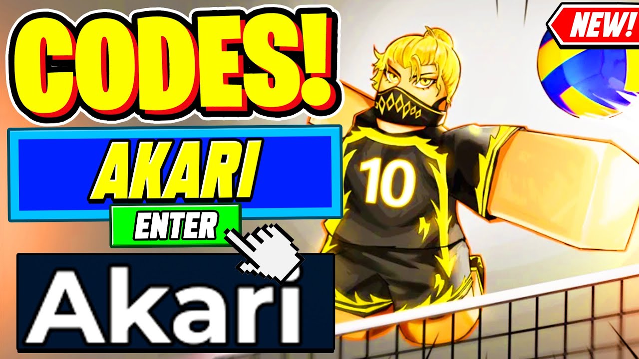 ⚠️New⚠️ ALL WORKING AKARI UPDATE CODES For Volleyball Legends - Roblox Volleyball Legends Codes