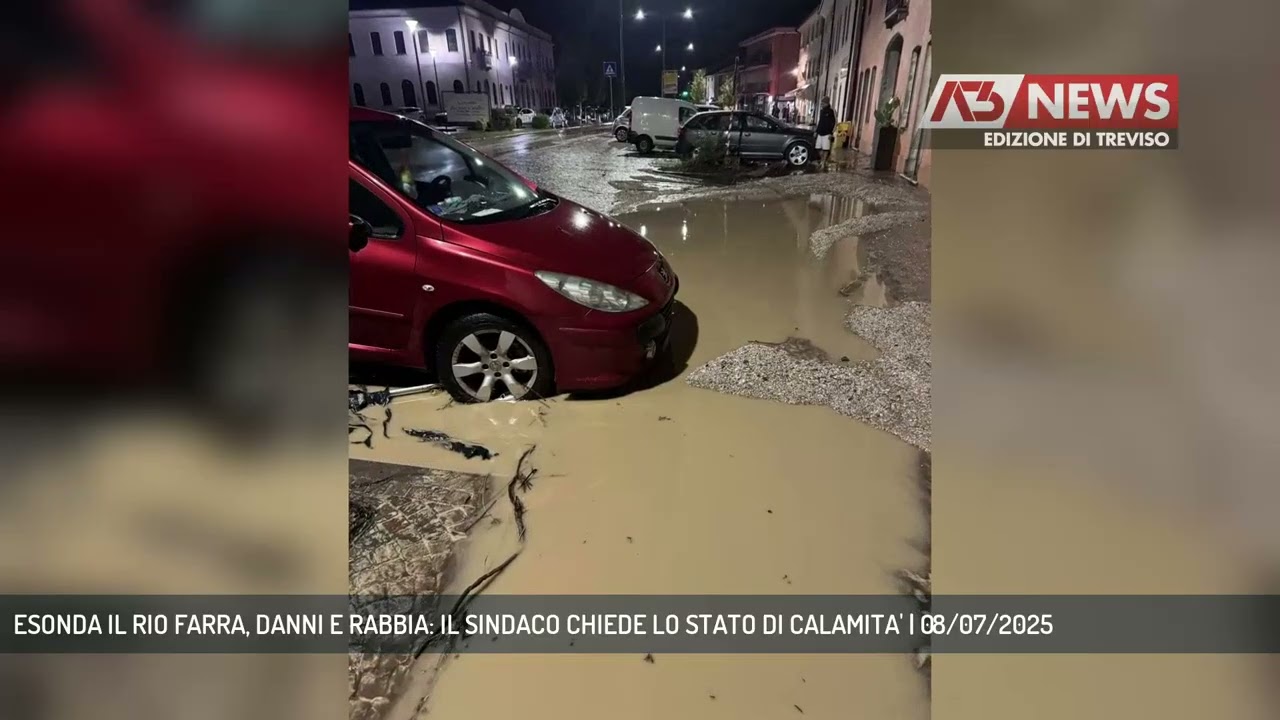 ESONDA IL RIO FARRA, DANNI E RABBIA: IL SINDACO CHIEDE LO STATO DI CALAMITA' | 08/07/2025