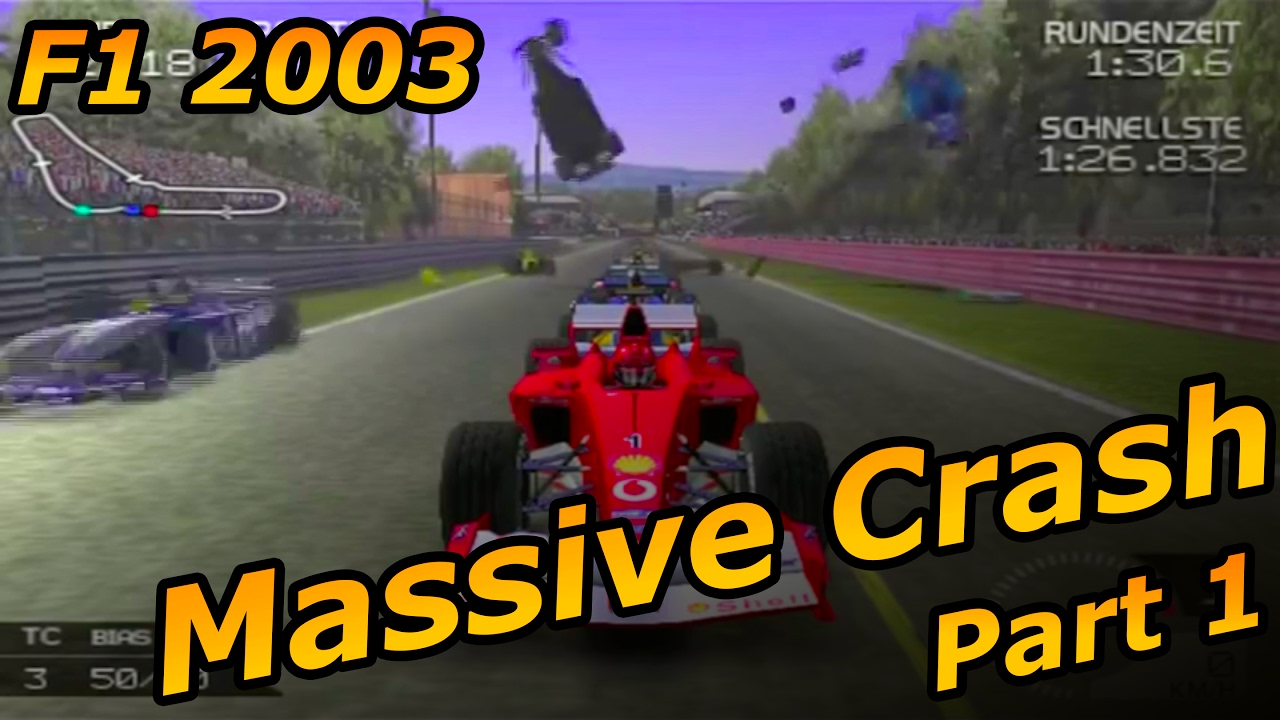 F1 2003 Massive Monza Crash - Part 1