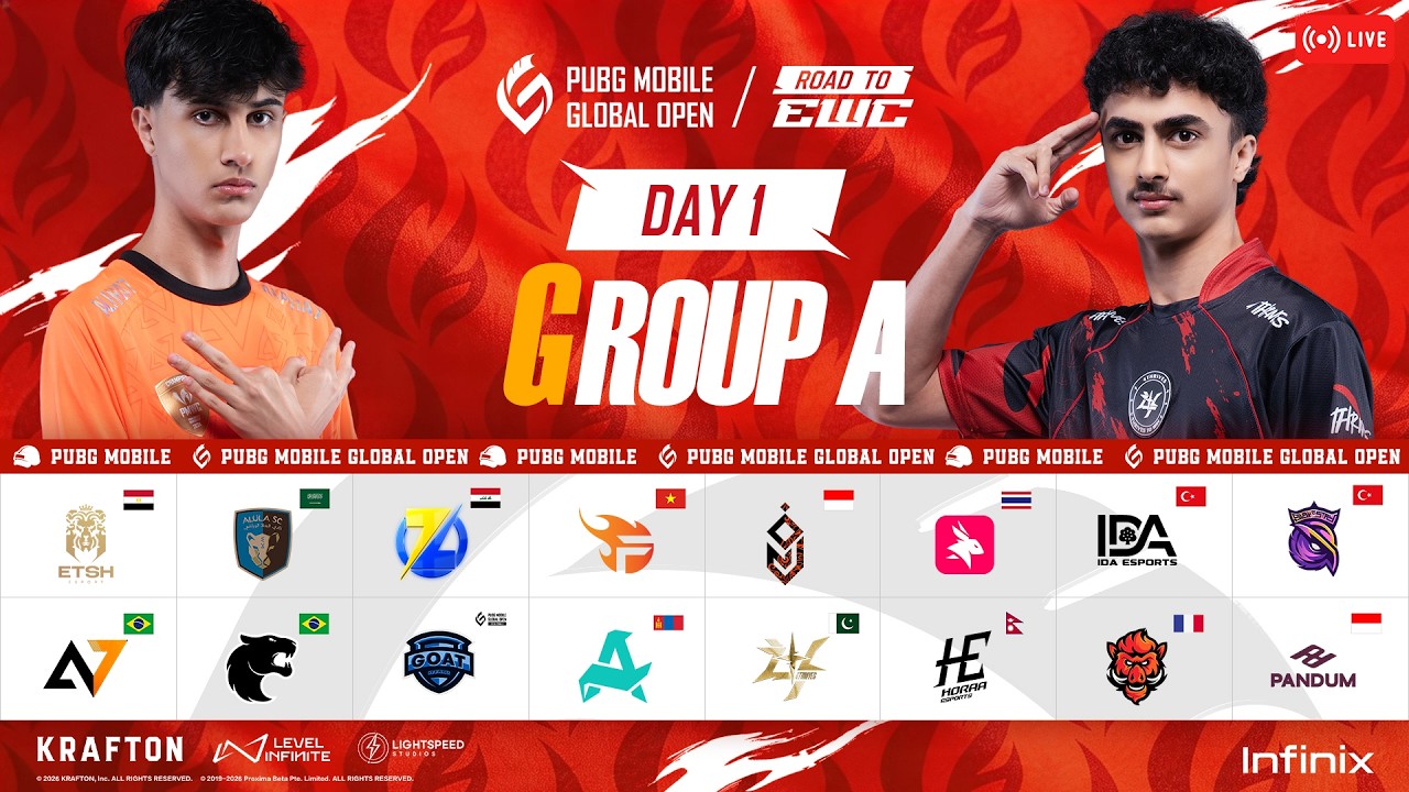 [URDU] 2026 PMGO S1 Main Event | Group A | PUBG MOBILE GLOBAL OPEN Season 1