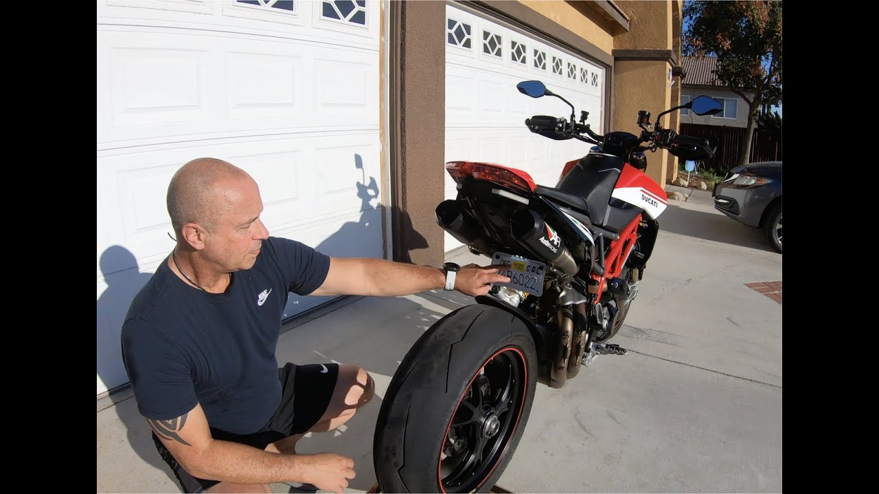 Ducati Hypermotard Rear Lights and License Plate Installation