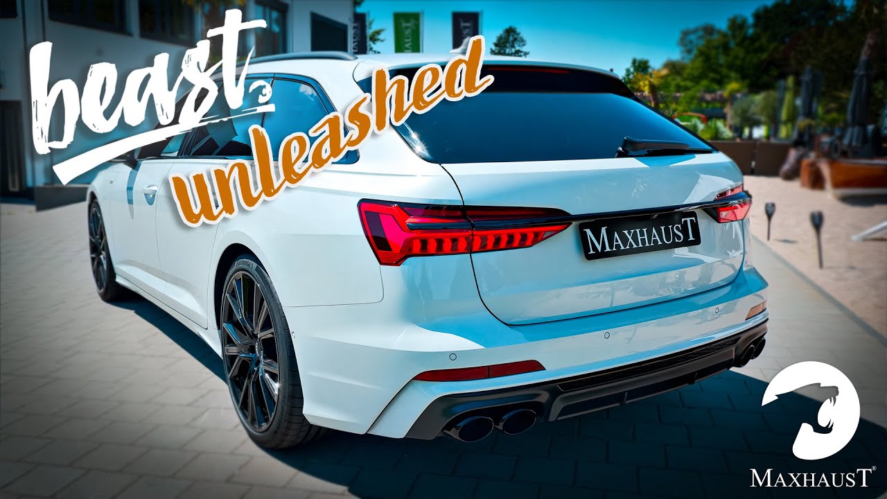 AUDI A6 S line unleashed by Maxhaust  | Active Sound | Soundbooster