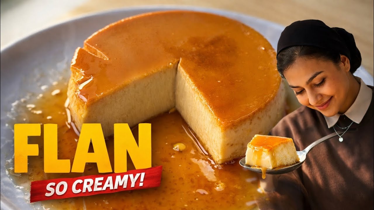 Vanilla Flan Recipe | Creamy, Silky Custard Dessert (No Mixer, Easy Oven Method)