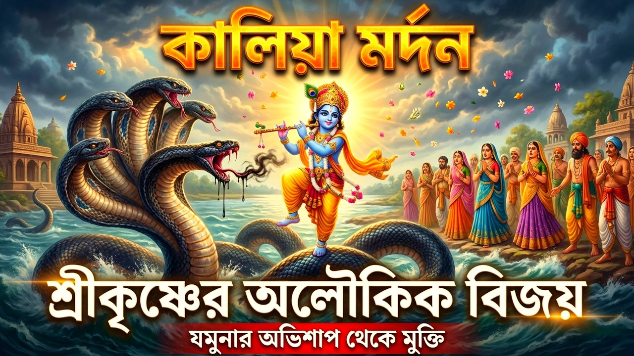 শ্রীকৃষ্ণ বনাম কালিয়া নাগ | যমুনার অভিশাপ ও কালিয়া মর্দন | Krishna Kaliya Mardan Story Bangla