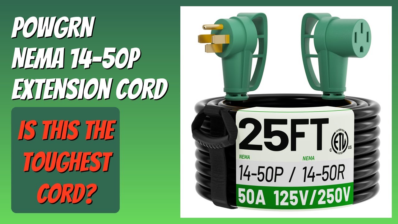 REVIEW (2026): POWGRN NEMA 14-50P Extension Cord. Features